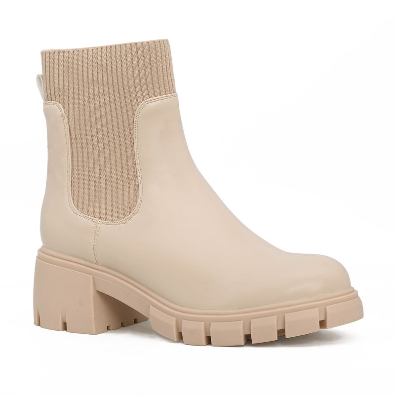 Stivaletti da donna Martin Boots con plateau in maglia elastica_voghion.com