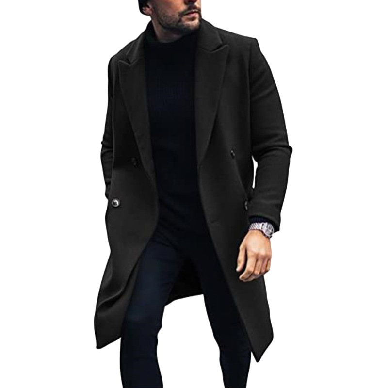 New 2023 Wool For Men Thickened Outerwear Best-Selling Woolen Trench Coat_voghion.com