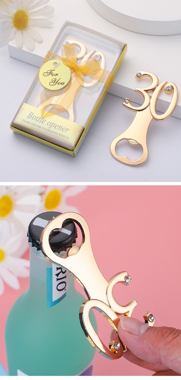 Geburtstagsparty kleines Geschenk Bier Flaschenöffner kreative digitale 60 Hochzeitsgeschenk Bierdeckelöffner Flaschenöffner_voghion.com