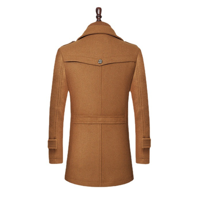 CT Autumn Winter Double Collar Men's Plus Size Woolen Jacket Coat_voghion.com
