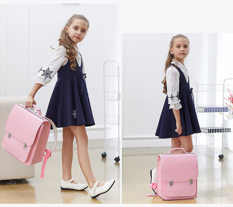 Kids Backpacks Double Shoulder Schoolbag Waterproof Japanese Box Backpack Load Reducing Spine Protection Boys And Girls Children's Trolley Schoolbag_voghion.com