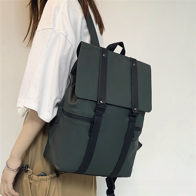 Men's Korean Casual Backpack College Wind High School Student Backpack_voghion.com
