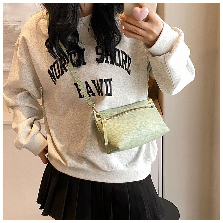 Modello unico di litchi in morbida pelle 2024 Nuova borsa a tracolla monospalla alla moda estiva Versatile piccola borsa da trasporto_voghion.com