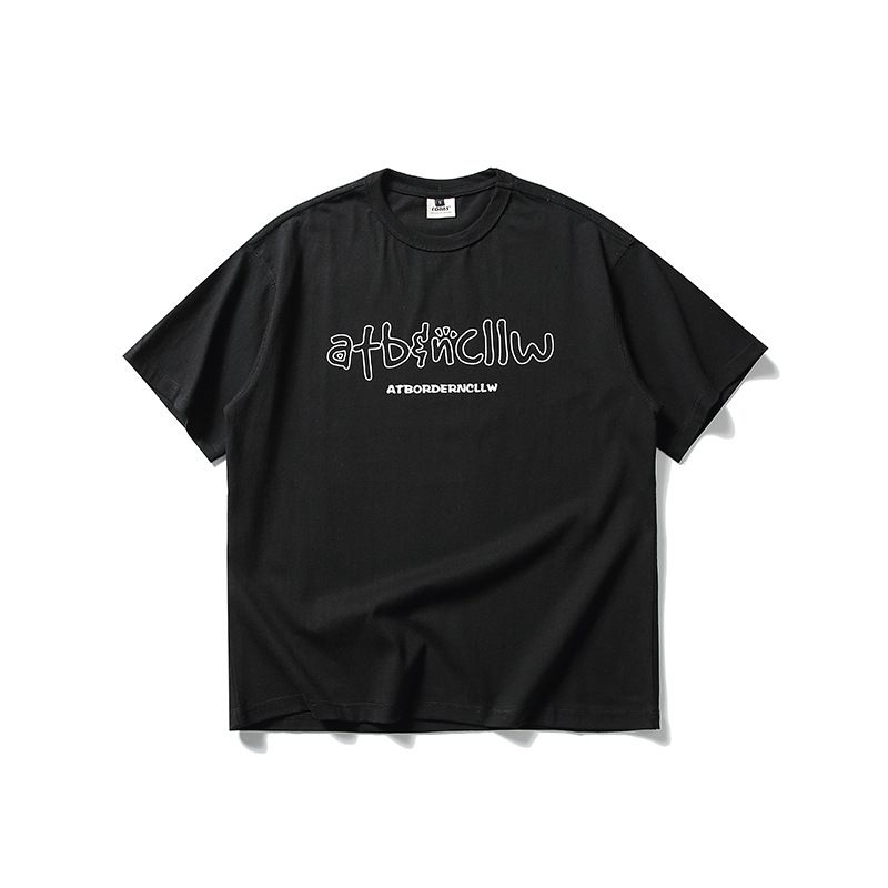 Southern Dress Up 2025 Summer New Style Trendy Printed Casual Round Neck Short Neutral Loose T-shirt For Men_voghion.com