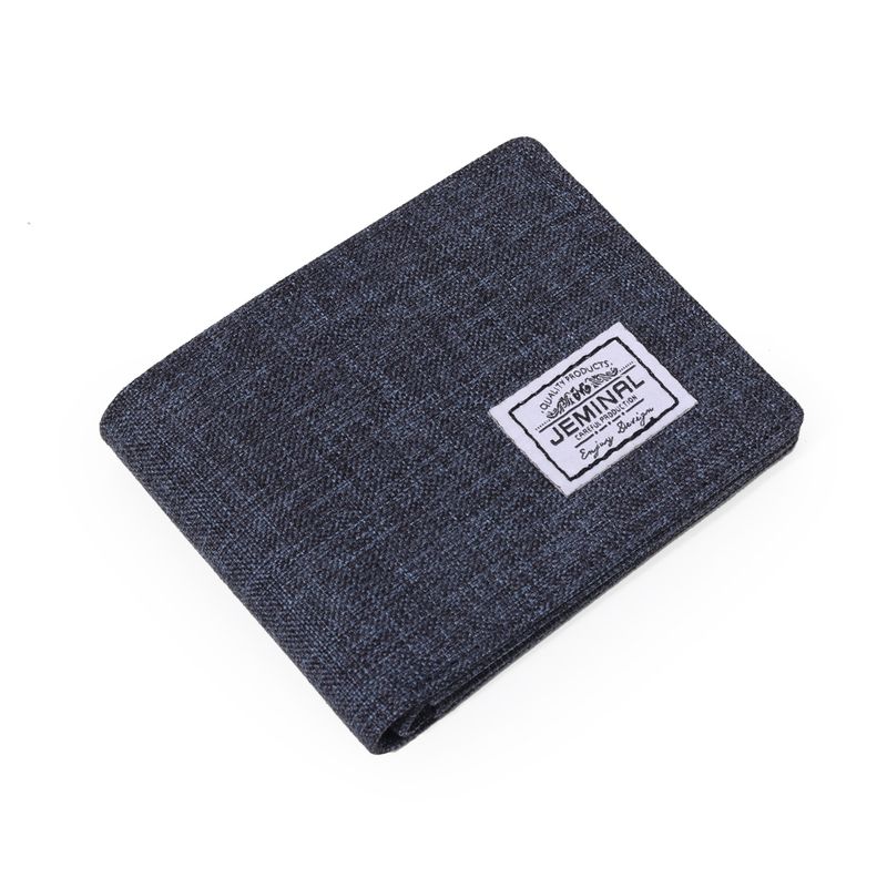 Monedero corto de lona estilo coreano de Jamie Road, nuevo, de marca moderna, para estudiantes, de color liso, gran oferta._voghion.com