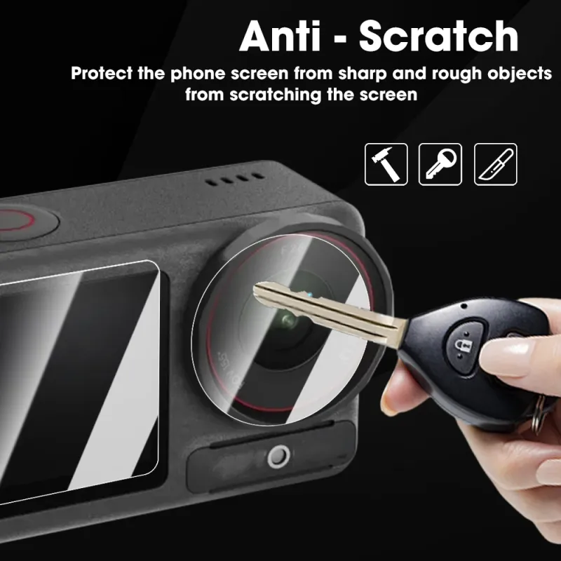 HD-Displayschutzfolie für DJI Osmo 5 Pro Action 4 3, ultraklares gehärtetes Glas, Kameraobjektiv-Schutzfolie, Zubehör_voghion.com