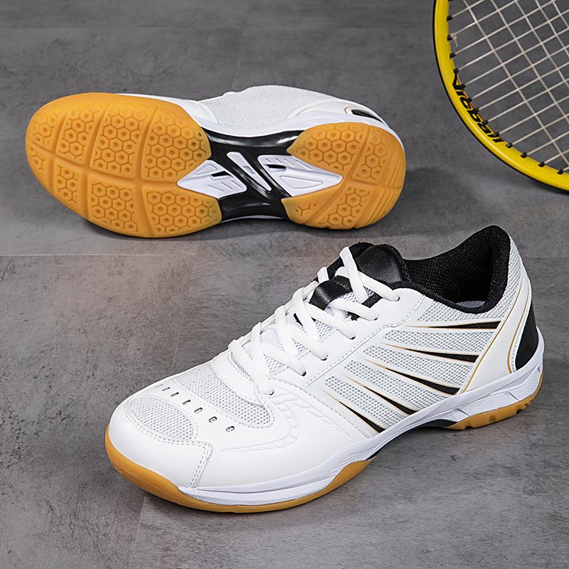 Badminton Shoes For Men And Women, Ultra-Light Breathable Non-Slip Shock-Absorbing Student Shoes, Professional Volleyball Training Shoes_voghion.com