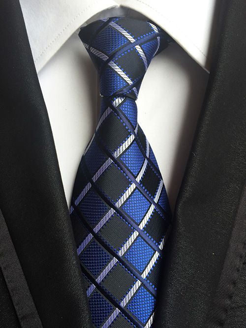 2025 Model 8cm Striped Plaid Series Men's Business Office Tie_voghion.com