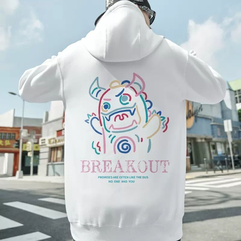 Felpa con cappuccio oversize da uomo Trend Bear da uomo maglione ampio taglie forti_voghion.com