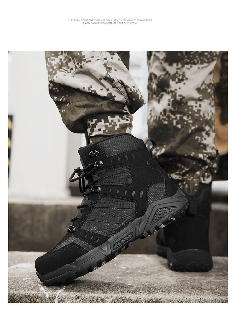 Military Boots For Tactical Boots Men's And Women's Combat Boots Hiking Boots Camping Boots Wear Resistant Outdoor Shoes_voghion.com