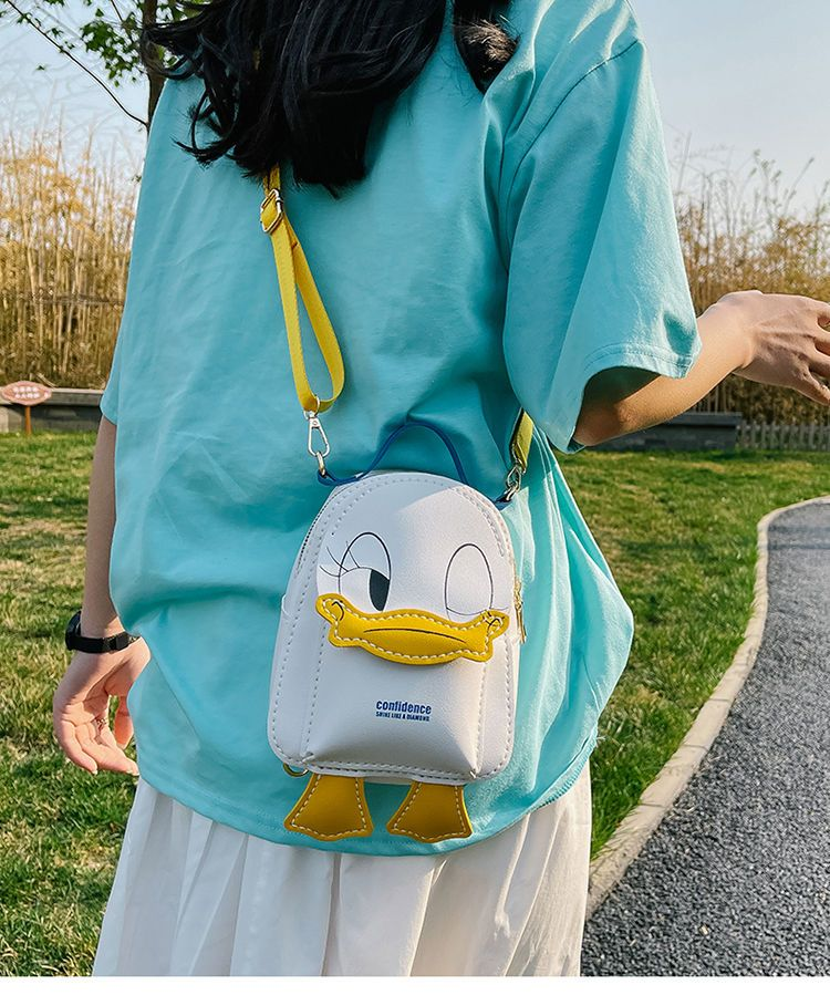 DIY Weiblicher Cartoon, handgemachte gewebte selbstgemachte Materialtasche, süßer Rucksack, Geschenk für Freundin_voghion.com