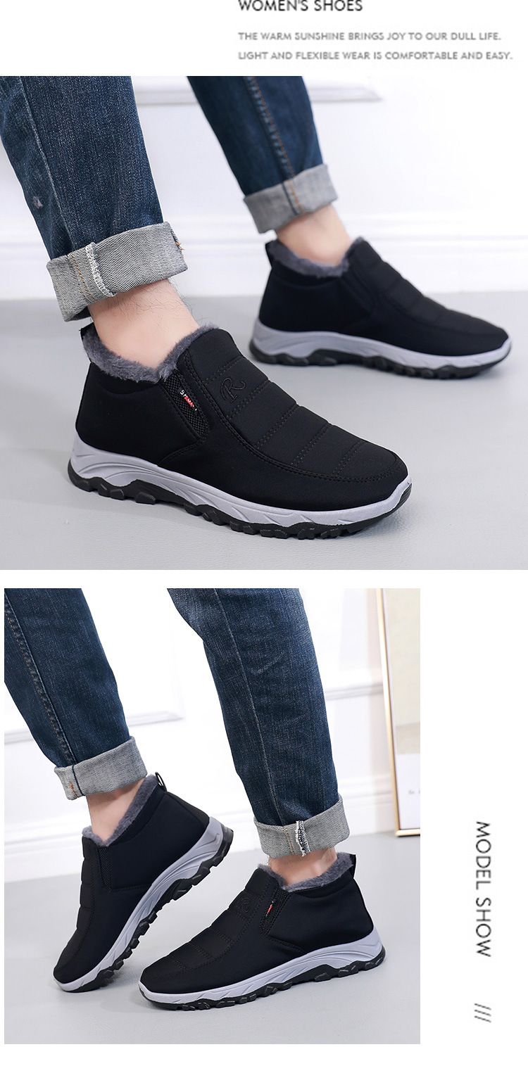 2025 Inverno Vecchia Pechino Donna, Foderato in Pile, Spessi, Stivali da Neve Caldi, Unisex Coppia Scarpe di Cotone per Mezza Età e_voghion.com