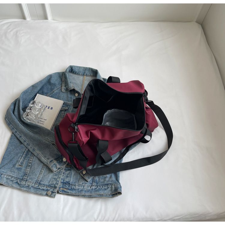 Nová cestovní úložná taška na zavazadla, úložná taška z oxfordské tkaniny, ruční velkokapacitní, pro suché a mokré separační sportovní a fitness potřeby_voghion.com