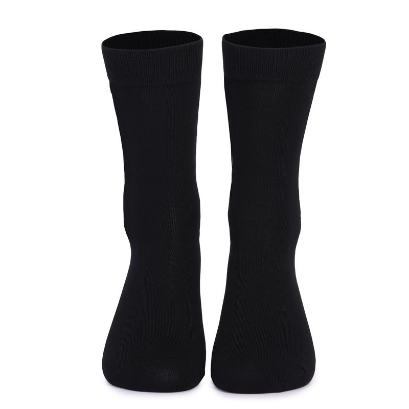 Casual odor-proof black cotton mid-tube alphabet men's socks gift socks_voghion.com
