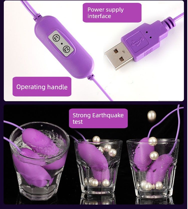 Love Egg Vibromasseur portable rechargeable sans fil USB, puissant et silencieux, avec télécommande, pour homme_voghion.com