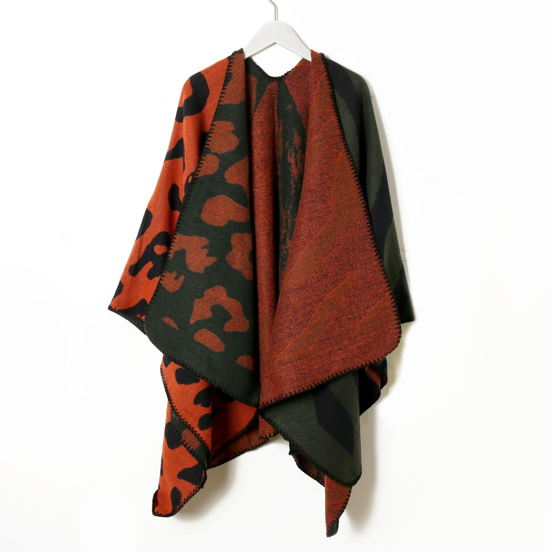 Xizang Qinghai Lake Tourism Photographs Wrapped with a shawl scarf outside the Women's autumn and winter thickened warm_voghion.com