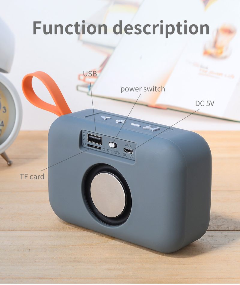 Mini głośnik TG506 przenośny mini bezprzewodowy soundbar Bluetooth 5.0 zewnętrzny głośnik HIFI do użytku wewnątrz obsługa karty TF radio FM_voghion.com