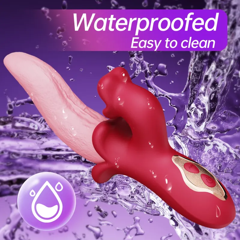 Lizanie języka, huśtawki, wibrator punktu G dla kobiet, potężny łechtaczka, stymulator sutków, żeński masażer pochwy, erotyczny_voghion.com