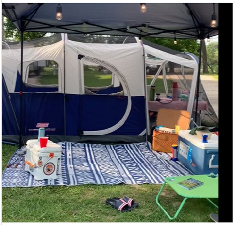 Moisture-Proof Durable Garden Portable RV Mat Thickened Camping Outdoor Carpet_voghion.com