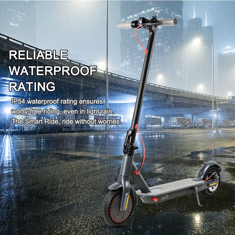 One Piece EU Free Shipping Adult Electric Scooter, Foldable Aluminum Alloy Off-road Portable Two Wheeled Scooter_voghion.com