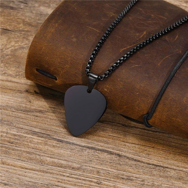 2025 New Arrivals New LetAPI men's pendant, vintage stainless steel guitar necklace_voghion.com