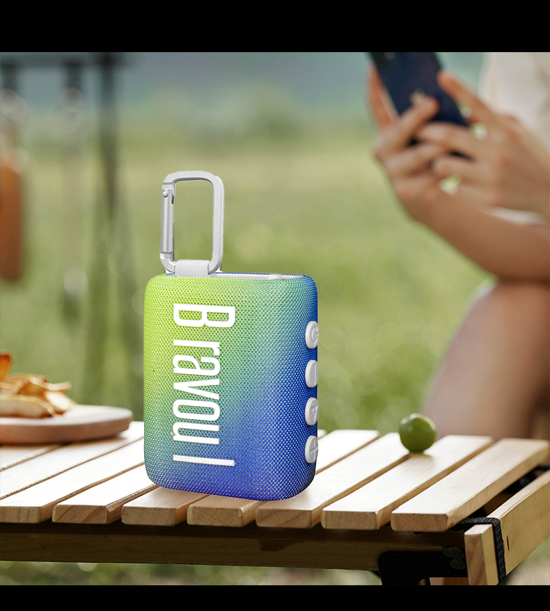 Bravoul High-Quality Waterproof Outdoor Multi-Functional Bluetooth Colorful Portable Desktop Bathroom Speaker New Model_voghion.com