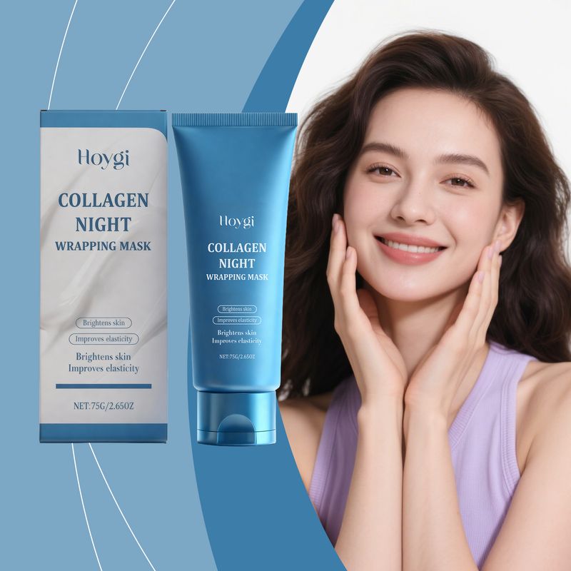 Maschera peel-off per la cura della pelle al collagene HOYGI, detergente delicato, esfoliante, idratante e nutriente_voghion.com