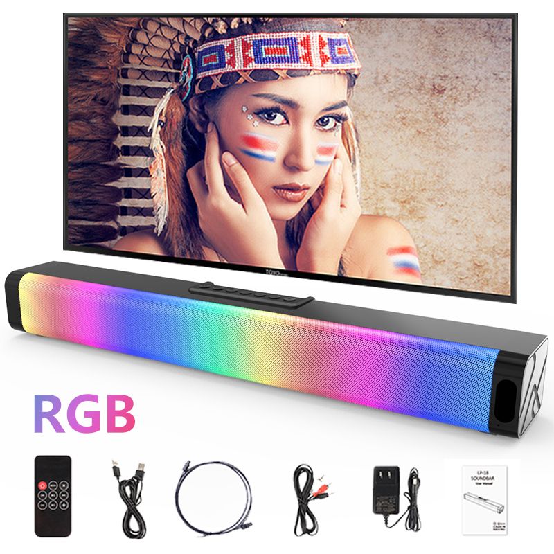 Kabellos Bluetooth Soundbar RGB Lautsprecher Super Power Sound Lautsprecher Kabellos Surround Stereo Subwoofer Heimkino_voghion.com