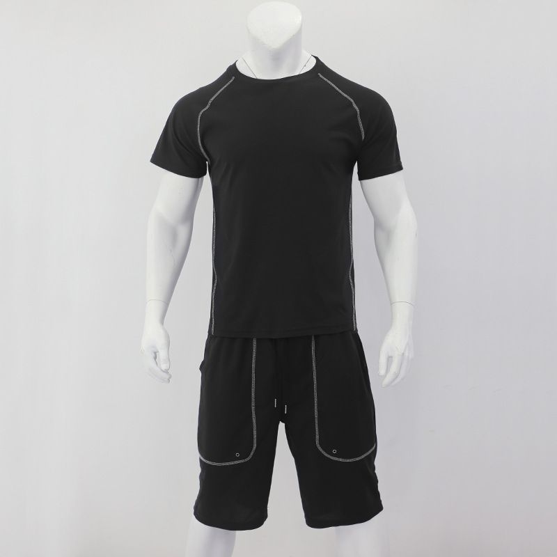 Ensemble de vêtements moulants pour hommes, nouveau Style, course à pied, Fitness, pour l'entraînement et la mise en forme, été 2024_voghion.com