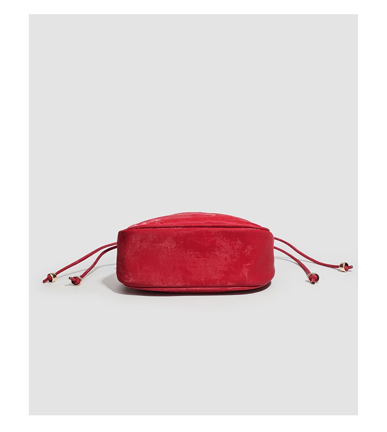 Bolso bandolera tipo cubo para mujer, color rojo, de primavera 2025, bolso de boda._voghion.com