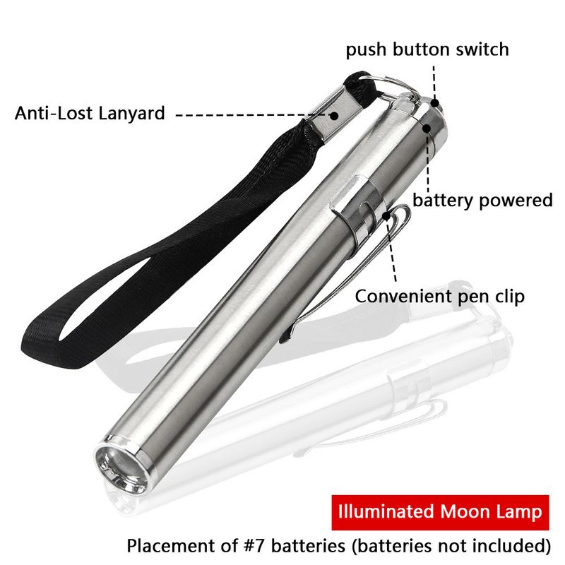 Mini penfërmeg Edelstahl LED Highlight Rees Camping Outdoor Haushalt Portable Taschenlamp_voghion.com