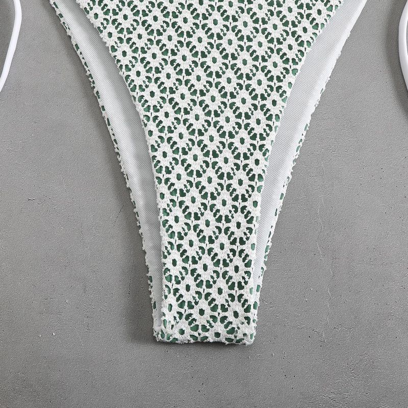 2025 Two-Piece Swimsuit Sexy Halter Tie Bikini Swimwear For Women_voghion.com