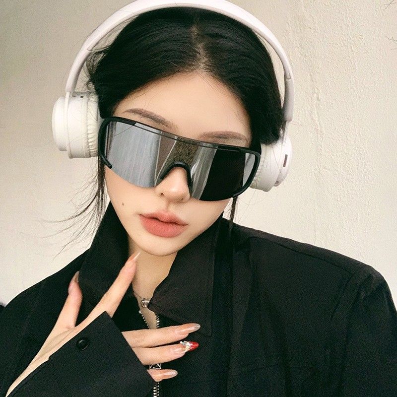 Lunettes de soleil tendance pour le sport en plein air, le ski, l'alpinisme, le cyclisme, le coupe-vent, à grande monture, pour hommes et femmes_voghion.com