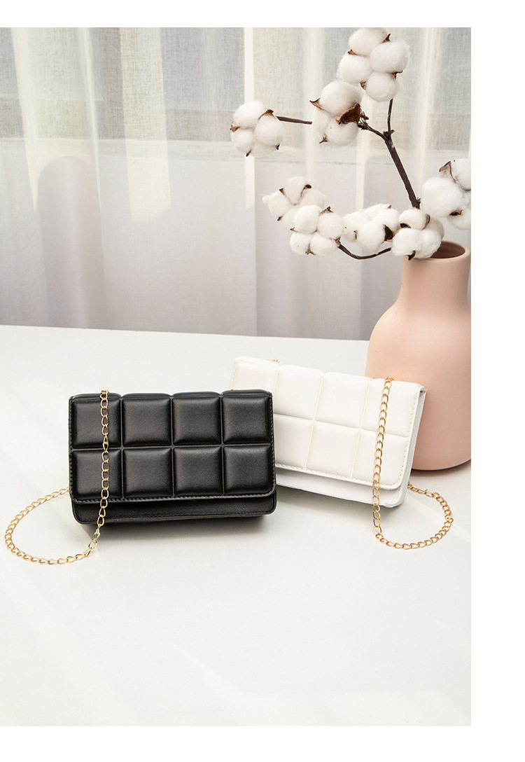 Kadınlar için PU Deri Omuz Çantaları 2023 Moda Doku Zincir Rhomboid Crossbody Çanta Yaz Trendi Çanta Telefonu Çanta El Çantaları_voghion.com