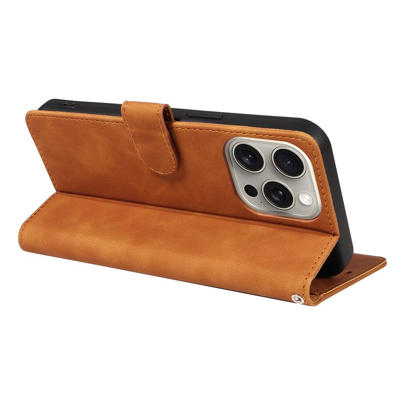 Gilt für iPhone 16 Handyhülle, Epple 14 Handy-Lederhülle, Diebstahlschutzbürste, Samsung S24 Flip Case, Xiaomi_voghion.com