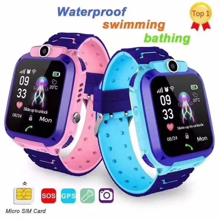 Q12 Smartwatch für Kinder – GPS-Tracker, Videoanrufe und Lernspiele, wasserdicht, Kindersicherung, lange Akkulaufzeit_voghion.com