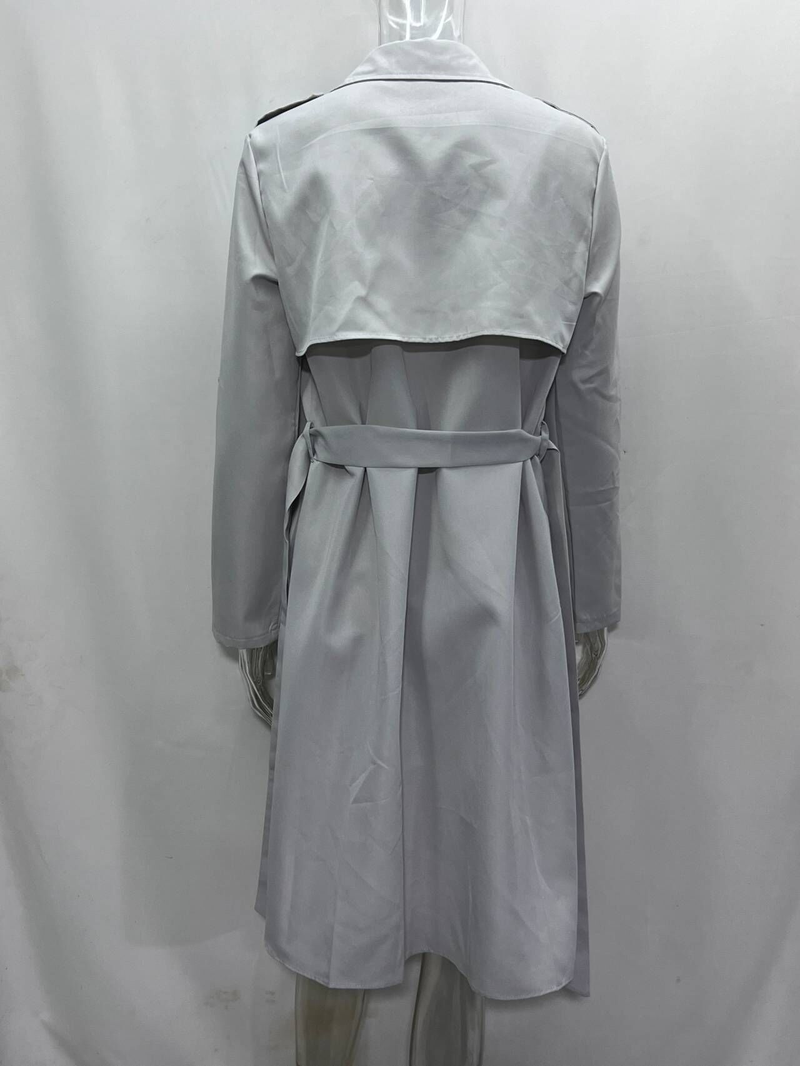 Trench a maniche lunghe cardigan moda donna_voghion.com
