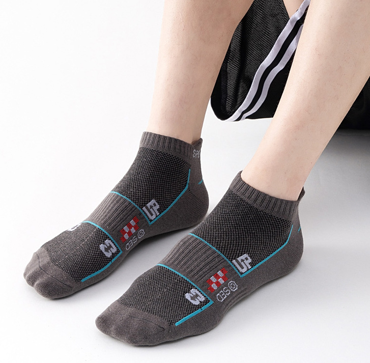Socks, summer thin running sports socks, mesh for sweat absorption and breathability, men's low cut short socks_voghion.com