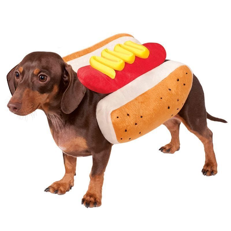 Weihnachten Heißer Hamburger Warme Karneval Party Halloween Fleece Teddy Hundekleidung_voghion.com