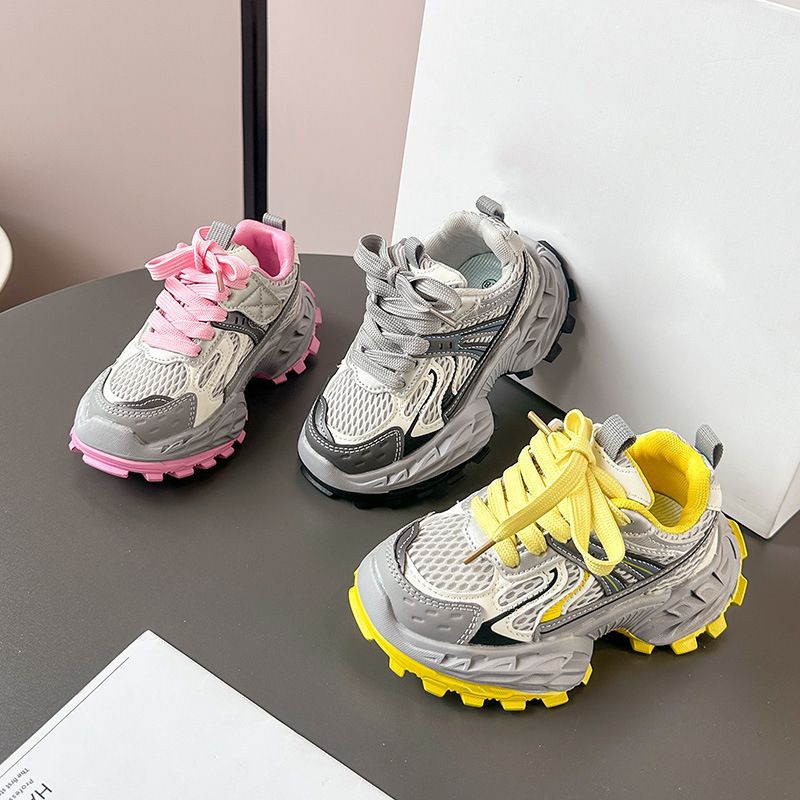 Fahionable Breathable Children' Dad Shoe 2025 Spring And Autumn New Lightweight Soft Sole Girl' Deign Boy'_voghion.com