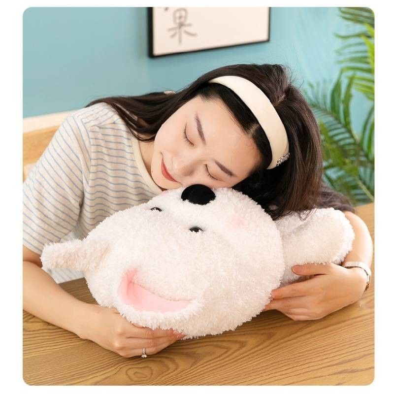 Schal Hund Weiß Entzückendes Plüschtier Weiches Stofftier für Geschenke Anlässe Und_voghion.com