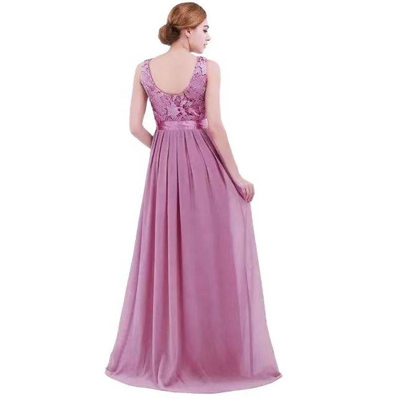 Elegantes, rückenfreies, langes Abendkleid aus Spitze für Damen, formelles Kleid für Bankett, Party, Sommer_voghion.com