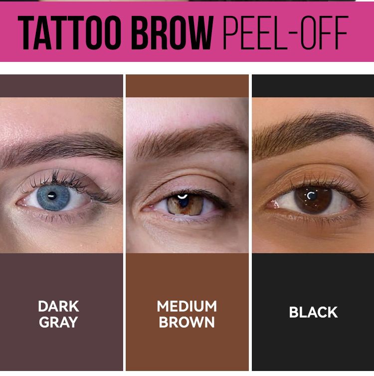 MLSMILE Tear Off Eyebrow Glue, Long Lasting, No Smudge, Waterproof, Sweat Proof, Easy To Color, Three Color Eyebrow Dyeing Glue_voghion.com