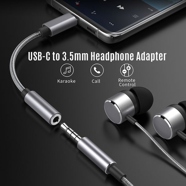 Grenzüberschreitender exklusiver Typ-C-auf-3,5-mm-Audioadapter DAC-Chip-Headset-Adapter Anrufleitungssteuerung_voghion.com