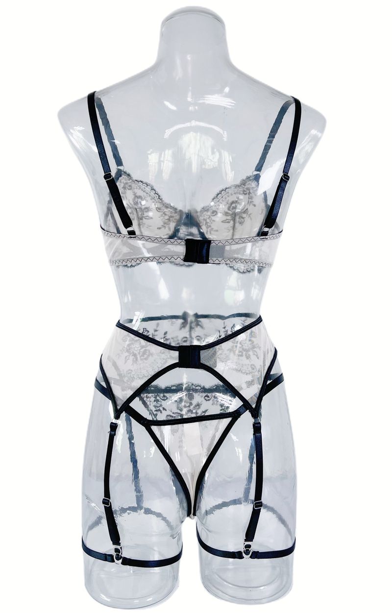 2025 Nuo New Style Push-Up Bra Mesh Embroidery See-Through Temptation Comfortable Close-Fitting Underwear Set For Women_voghion.com