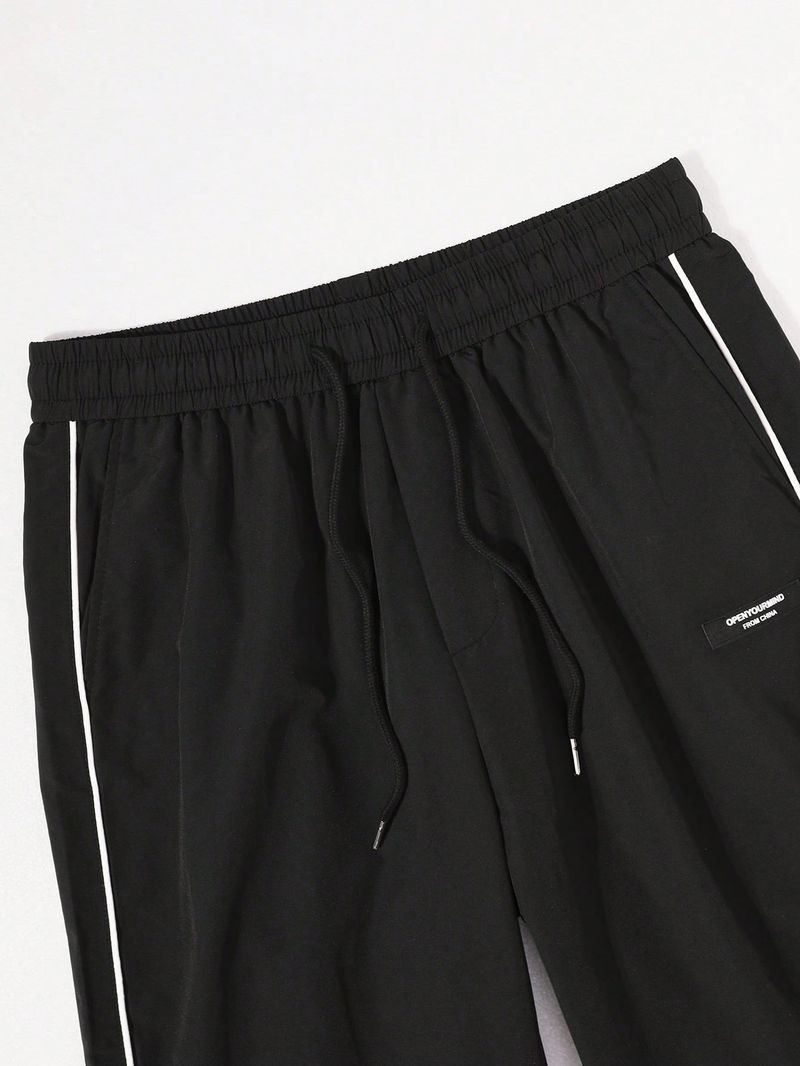 Men’s Casual Pants – Retro Loose Fit With Cosmic Embroidery, Drawstring Waist (S-XXL, 5 Colors) – Lightweight & Breathable For Summer_voghion.com