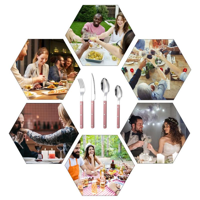 Ensemble artisanal français pour 4 personnes - Service de table de qualité alimentaire_voghion.com