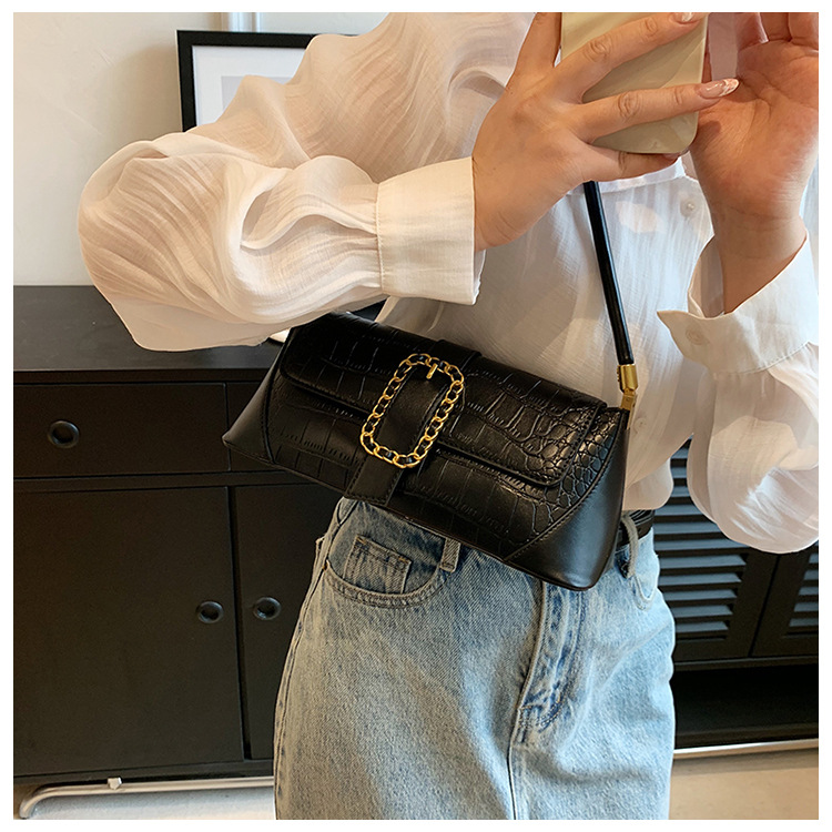 2023 Mode Unterarm Tasche Textur Stein Muster Exquisite frauen Tasche Casual high-end nische handtasche schulter tasche_voghion.com