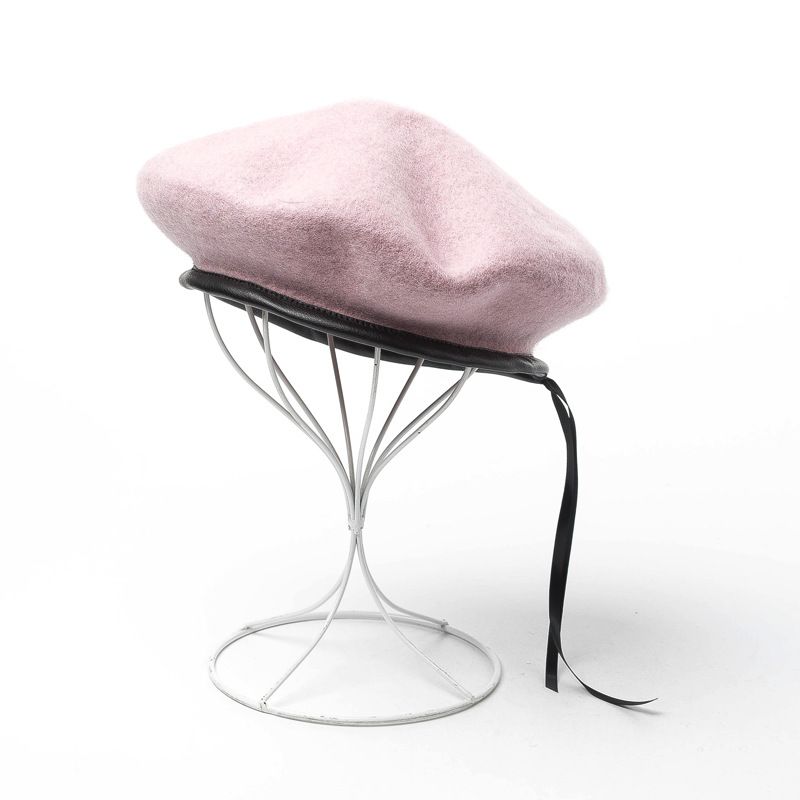 Neuheiten Baskenmütze Frauen Winter Hut Wolle Armee Einfarbig Warme Herbst Skifahren Zubehör Für Den Außenbereich_voghion.com