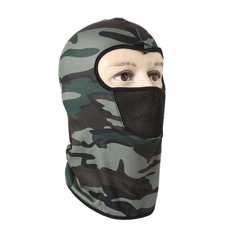 LazyZoom - Capucha integrada para deportes al aire libre, protección solar de seda fría, transpirable, protector de cuello, bufanda para la cabeza, máscara de ciclismo_voghion.com